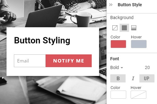 How to edit the Style of the Contact Form Button