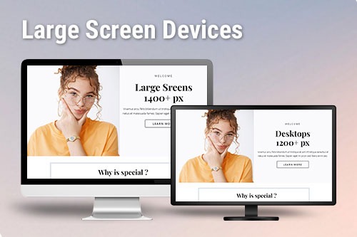How to enable the support for Large Screen Devices for a web project