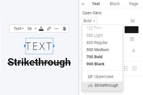 How to use the Text Strikethrough style in web design