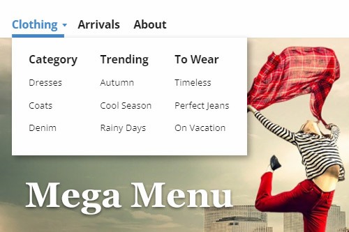 Comment ajouter le méga menu à un site Web