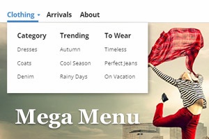 Mega-menu