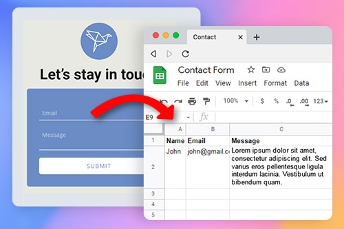 Jak przesłać formularz kontaktowy do Arkuszy Google