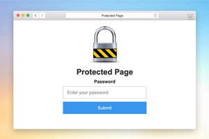 Protection par mot de passe des pages
