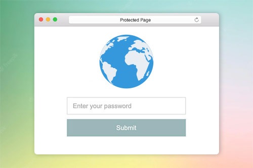 How to use the Page Password Protection in the online editor