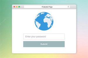 Page Password Protection In Online Editor