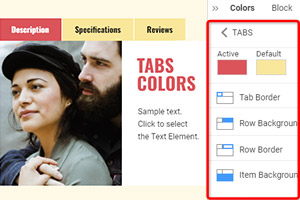 Tabs Colors