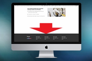 Fußzeile nach unten kleben