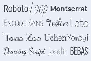 1700+ Google Fonts