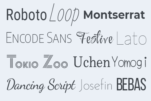 1700+ Google Fonts