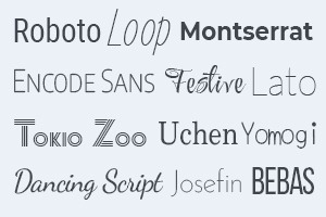 1700+ Google Fonts
