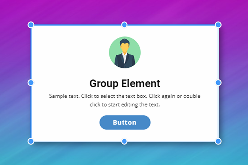 Gruppen-Website-Element
