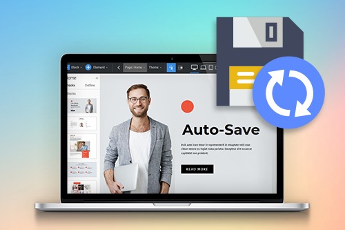 How to use the Auto-Save feature while building websites