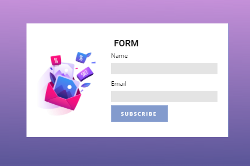 Elemento de sitio web Form Builder
