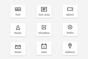 Tipos de campo de formulario de contacto