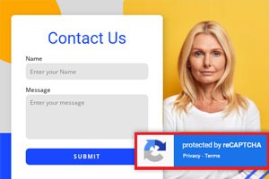 Campo reCaptcha di Google