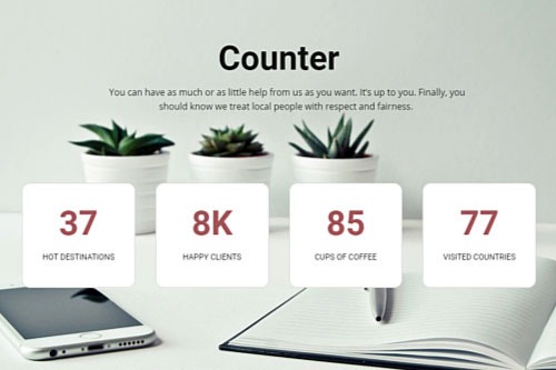 Como usar o elemento Counter em um site - Centro de Ajuda Nicepage