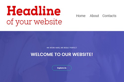 A Headline elem használata egy webhelyen