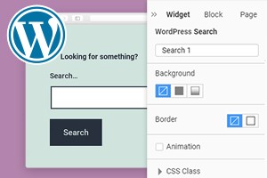 Rechercher un widget WordPress