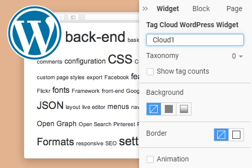Widget de WordPress de nube de etiquetas