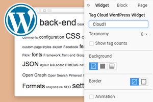 Widget WordPress de nuage de balises