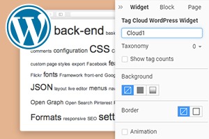 Tag Cloud WordPress Widget