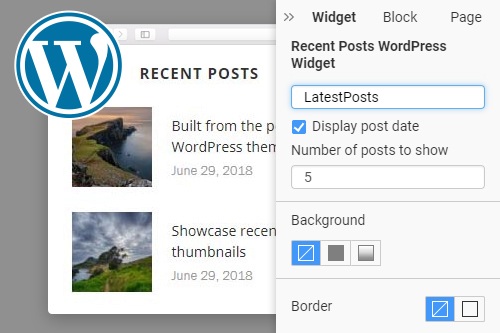 A Legutóbbi bejegyzések widget használata a WordPresshez