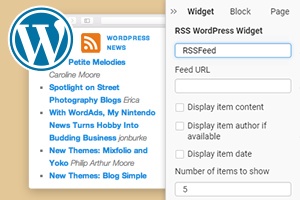Widget de RSS WordPress