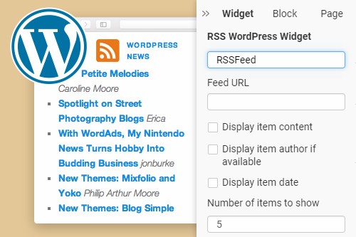 Az RSS WordPress widget használata