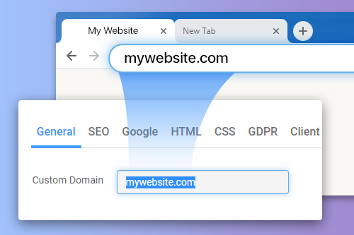 Egyéni domain hozzárendelése egy közzétett webhelyhez