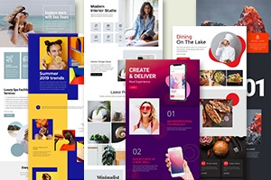 1000+ webpaginasjablonen