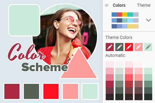 Cómo modificar el esquema de color para los proyectos de un sitio web
