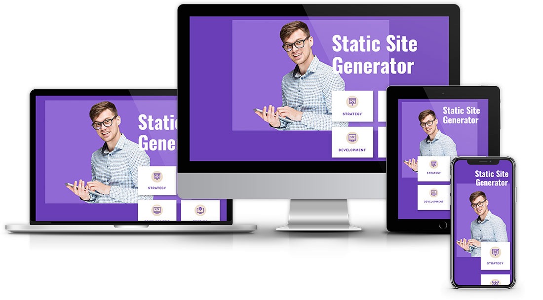 Perfect results with website generator on any device