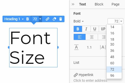 How to change the Font Size for texts on websites
