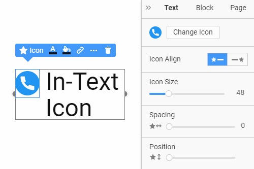 Comment utiliser l'icône dans le texte dans la conception Web